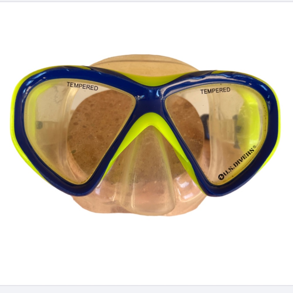 US Divers Youth Snorkel Goggles Green, Large